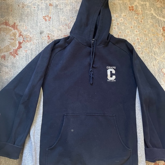 Chaps Dark Blue Sweatshirt with Logo - Picture 1 of 4